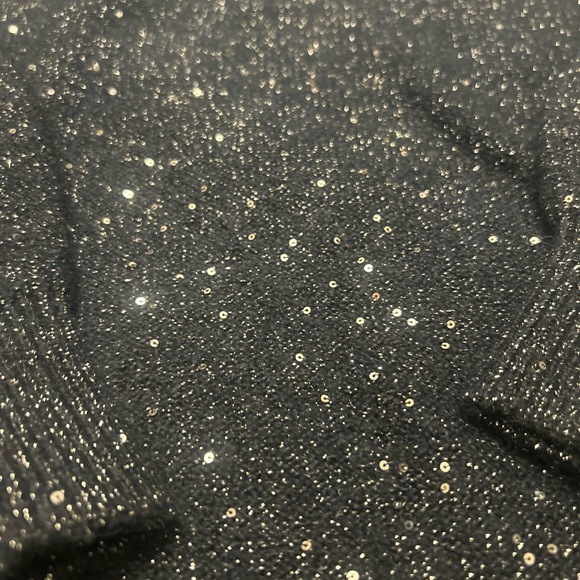 LOFT Shimmer Sweater Navy Size Large - Picture 4 of 5